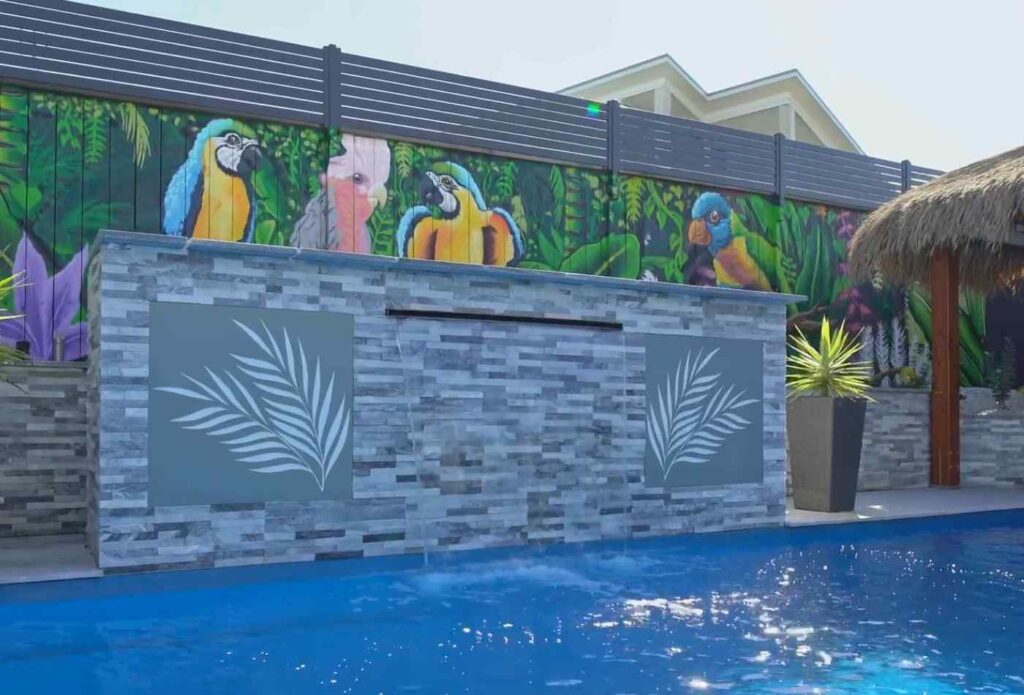 Newly installed large fibreglass pool in Cessnock